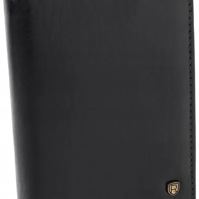 Portfel męski skórzany Rovicky N4-RVT BLACK czarny