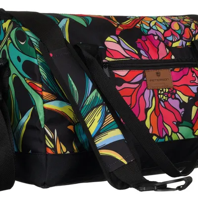 Torba podróżna czarna print Peterson PTN TP-04-1314
