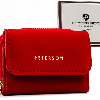 Portfel damski Peterson PTN 011-WEI czerwony
