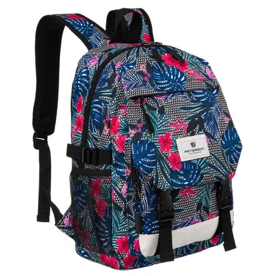 Plecak w kwiaty Peterson PTN 79907