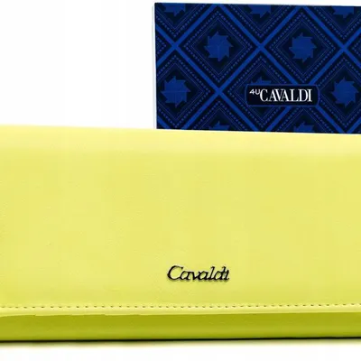 Portfel damski 4U Cavaldi GD27-DNM cytrynowy