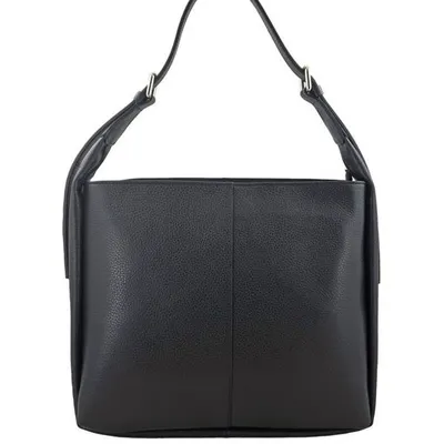 Shopper bag skórzany BARBERINI'S czarny 915-1