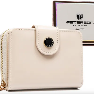 Portfel damski Peterson beżowy PTN 014-LAK