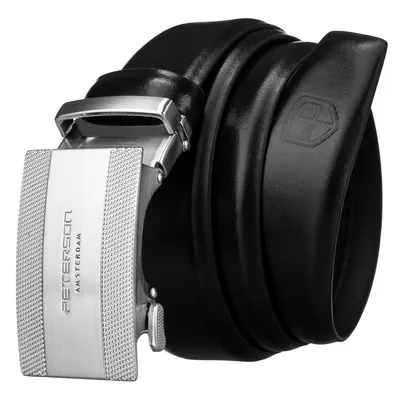Pasek męski Peterson PTN A007 BLACK czarny