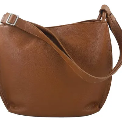 Shopperka skórzana BARBERINI'S j. brązowa 636-12