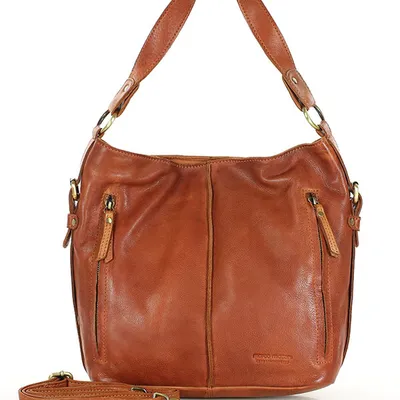Shopper bag MARCO MAZZINI brąz camel vs117b