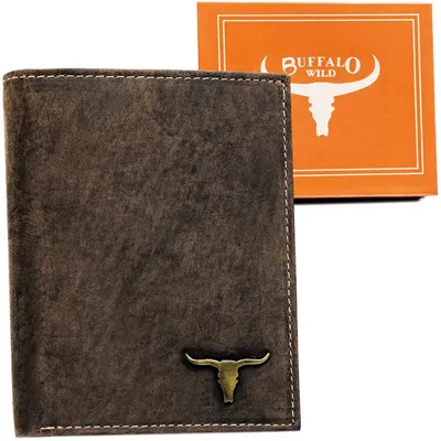 Portfel skórzany Buffalo Wild RM-04-BAW brązowy