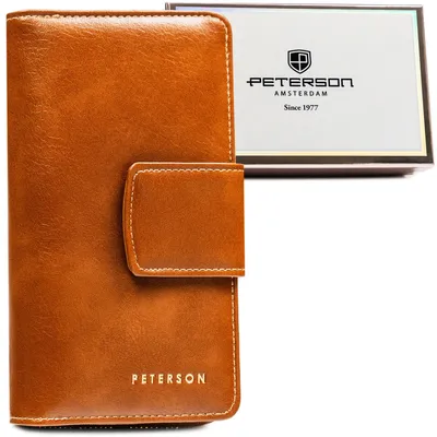 Portfel damski Peterson PTN 008-HF brązowy