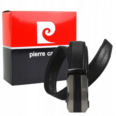 Pasek skórzany Pierre Cardin [D] 549 NERO czarny