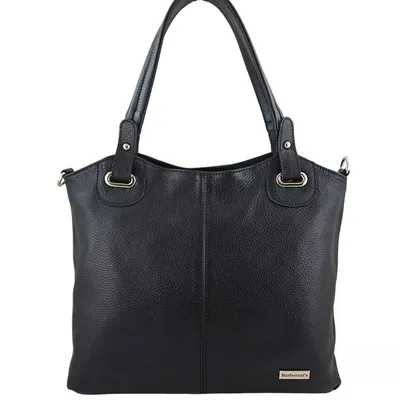 Shopperka skórzana BARBERINI'S 982-1 czarna