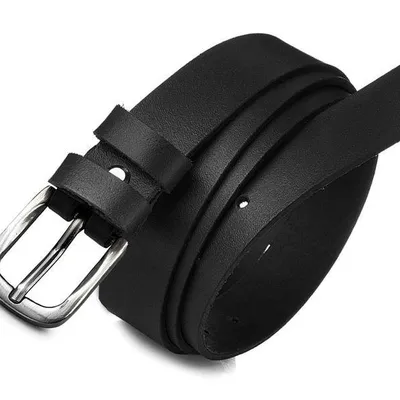 Beltimore skórzany damski pasek czarny wąski U50 : Kolory - czarny, Rozmiar pasków - r.95-110 cm
