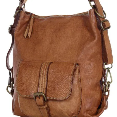 Torebka damska camel MARCO MAZZINI v49b
