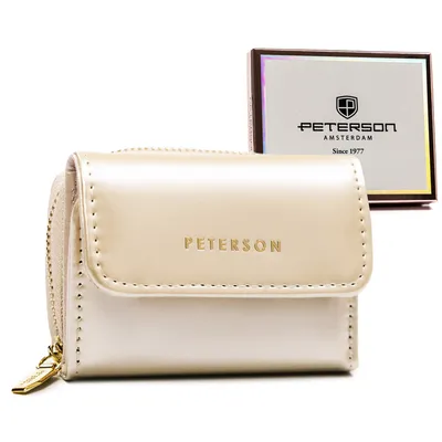 Portfel kremowy Peterson PTN 011-LAK
