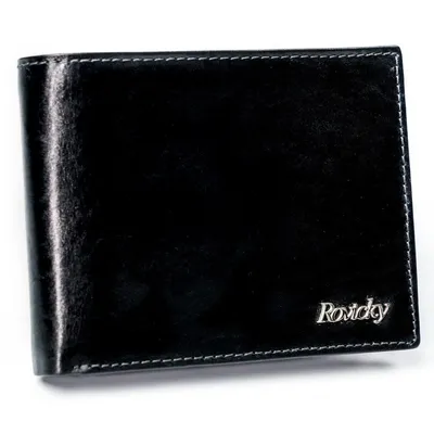 Portfel męski czarny Rovicky N992-VT-R8 BLACK