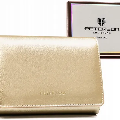 Portfel damski Peterson PTN 013-HRH złoty