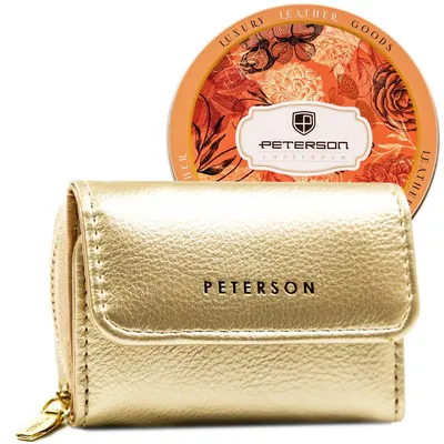 Portfel damski Peterson PTN 011-WEI-PUS złoty