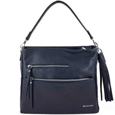 Shopperka skórzana BARBERINI'S 972-4 granatowa