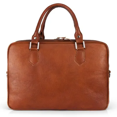Skórzana torba na laptopa Solier SL22 brązowy vintage