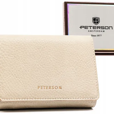 Portfel damski Peterson PTN 013-HB beżowa