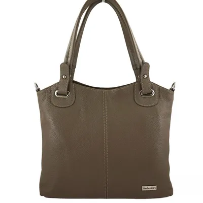 Shopperka skórzana BARBERINI'S 982-9 c. beżowa
