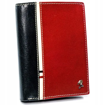 Portfel męski Rovicky 326-RBA-D BLACK-RED czarno-czerwony