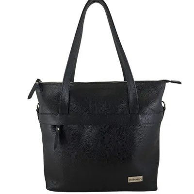 Shopperka skórzana BARBERINI'S czarny 996-1