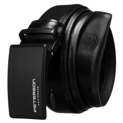 Pasek męski Peterson PTN A004 BLACK czarny