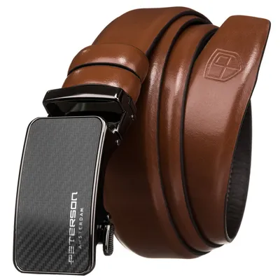 Pasek męski Peterson PTN A002 BROWN brązowy
