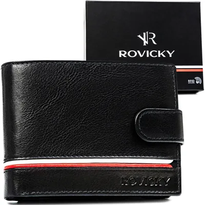 Portfel męski Rovicky R-N992L-CPL czarny