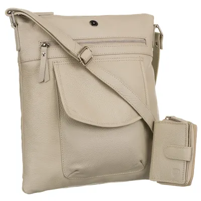 Listonoszka crossbody Peterson PTN D72-DS beżowa