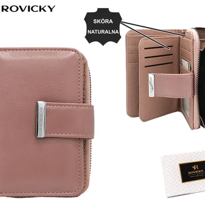 Portfel damski Rovicky RPX-31-ML różowy
