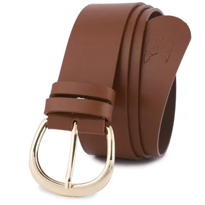 Pasek skórzany BELTIMORE r.90-105 cm D84 brązowy