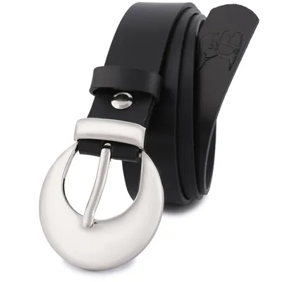 Pasek skórzany BELTIMORE r.90-105 cm O02 czarny