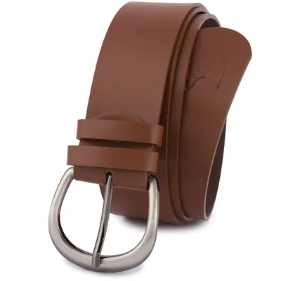 Pasek skórzany BELTIMORE r.90-105 cm D87 brązowy