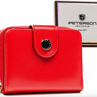 Portfel damski Peterson PTN 014-JI czerwony