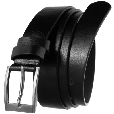 Pasek czarny unisex Cavaldi BOM-P2-130 BLACK