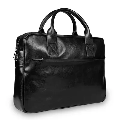 Torba na ramię skórzana Pavone Nero Siena 2379 BL czarna