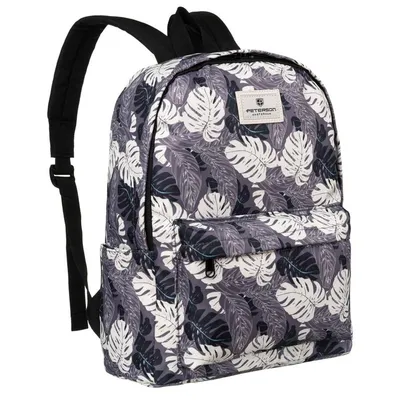 Plecak miejski Peterson PTN 79904 print szary