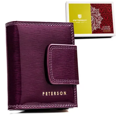 Portfel skórzany Peterson PTN 42329-SH fioletowy