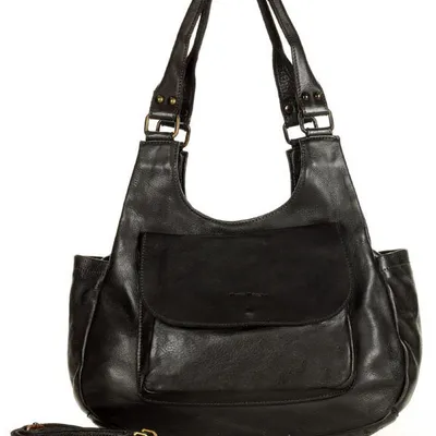 Shopper damski czarny MARCO MAZZINI v154d
