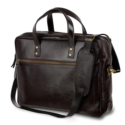 Torba skórzana SOLIER SL05 NEWBRIDGE BRĄZOWY