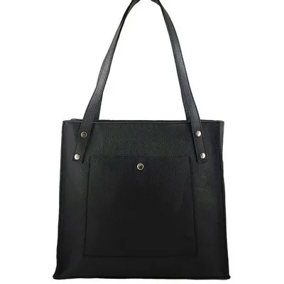 Shopperka skórzana BARBERINI'S czarna 914-1