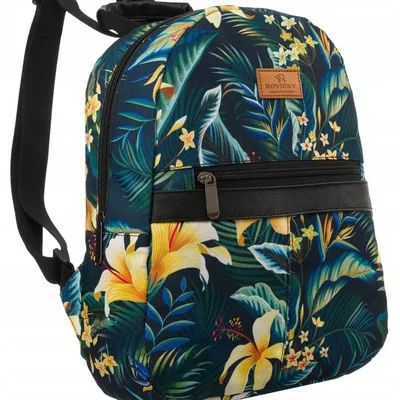 Plecak damski Rovicky R-PL15601 print kwiaty