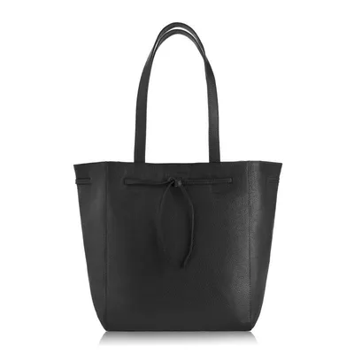Shopperka skórzana PAOLO PERUZZI IN-64-BL czarna