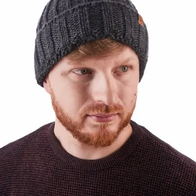 Czapka męska zimowa cz47 Brødrene 114 szara