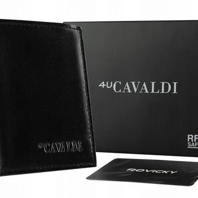 Portfel męski 4U Cavaldi 0720-P-BS-RFID skóra czarny