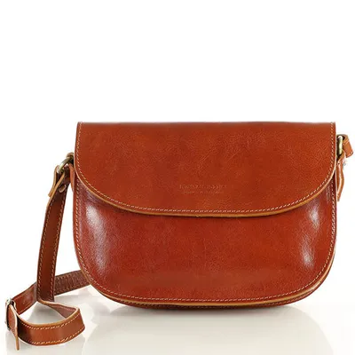 Saddle bag półksiężyc MARCO MAZZINI camelowa L255b