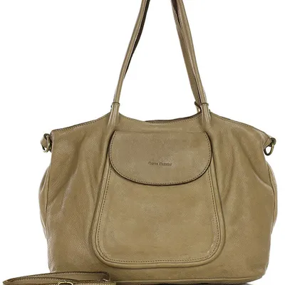 Shopperka beżowa khaki MARCO MAZZINI v86d