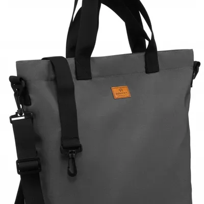 Shopperka materiałowa Rovicky R-TZ15605 szara