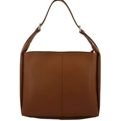 Shopper bag skórzany BARBERINI'S j. brązowy 915-12